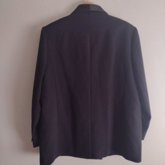 L'Agence Jayda Relaxed Double-Breasted Blazer 16 NEW Black Elevated Jacket - Picture 8 of 10